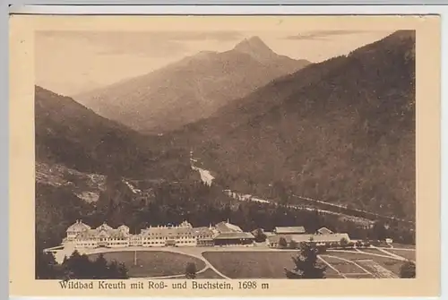 (23441) AK Wildbad Kreuth, Panorama, Roßstein, Buchstein 1928