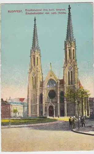 (23424) AK Budapest, Elisabethstädter Kirche, um 1915