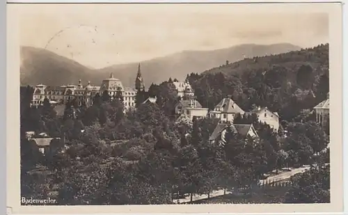 (23374) Foto AK Badenweiler, Südschwarzw., Ortsansicht 1929