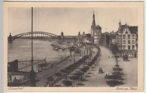 (23364) AK Düsseldorf, Rheinpartie, vor 1945