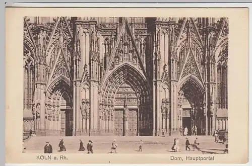 (23360) AK Köln, Dom, Hauptportal, vor 1945