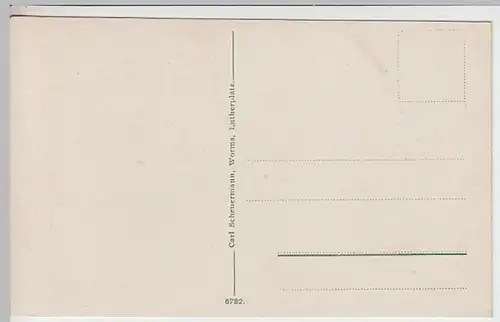 (23354) AK Worms, Lutherdenkmal, vor 1945