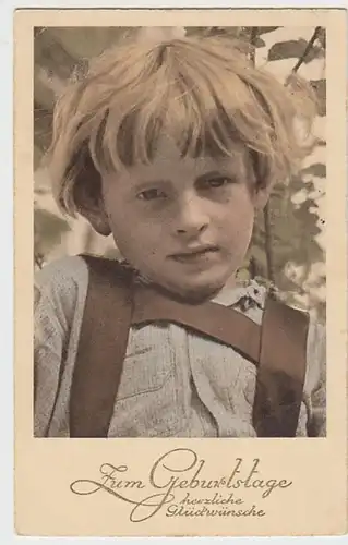 (23232) AK Geburtstag, Junge 1939