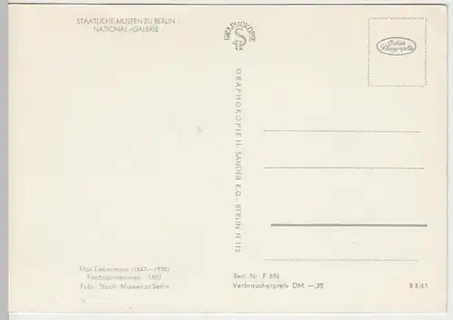 (23191) Künstler AK Max Liebermann, Flachsspinnerinnen 1961