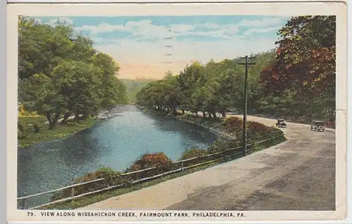 (23152) AK Philadelphia, PA., Fairmount Park, Wissahickon Creek 1924