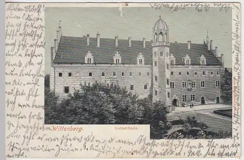 (23124) AK Wittenberg, Lutherhaus 1903