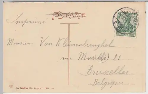 (23117) AK Leipzig, Augustusplatz, Paulinerkirche 1905