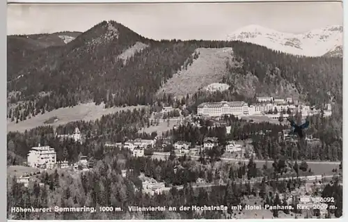 (23073) Foto AK Semmering, Niederöst., Hotel Panhans 1940