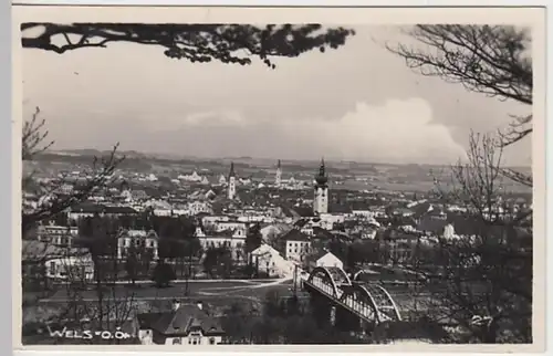 (23062) Foto AK Wels, Oberösterr., Stadtansicht 1941