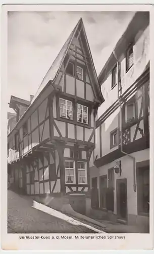 (23028) Foto AK Bernkastel-Kues, Spitzhaus, nach 1945