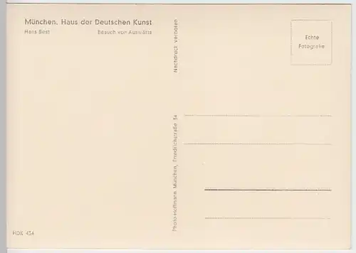 (22999) Künstler AK Hans Best, Besuch von Auswärts 1937-45