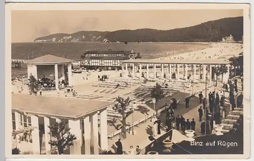 (22923) Foto AK Binz, Rügen, Musikpavillon 1949