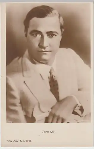 (22912) Foto AK Tom Mix, Schauspieler, vor 1945