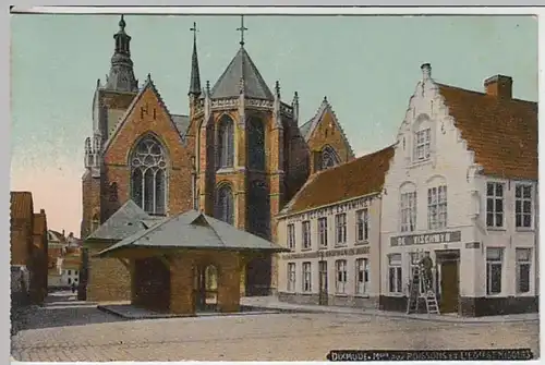 (22894) AK Dixmude, Diksmuide, Sint-Niklaas-Kirche, bis 1914