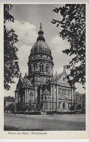 (22876) AK Mainz, Christuskirche 1948-56