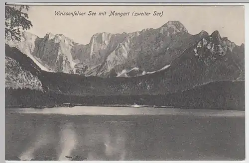 (22801) AK Fusine in Valromana, Weißenfelser See, Mangart, vor 1945