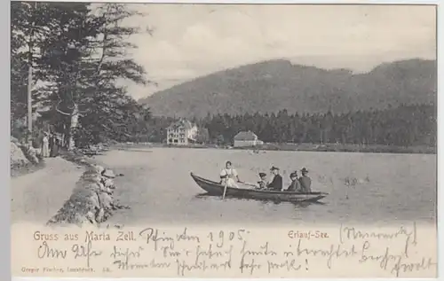 (22796) AK Gruß aus Mariazell, Steiermark, Erlaufsee 1905