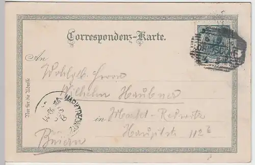 (22784) AK Gruß aus Eger, Cheb, Ortsansicht 1904