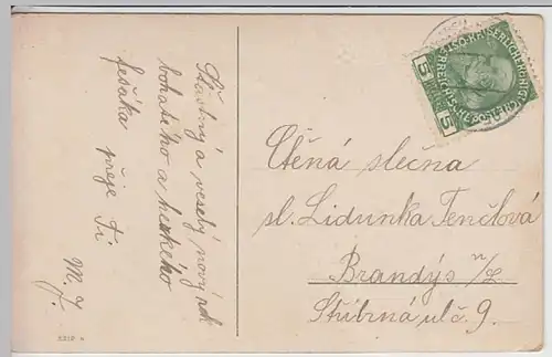 (22603) AK Neujahr, Vesely novy rok, Kind, Hufeisen, Golddruck, um 1908