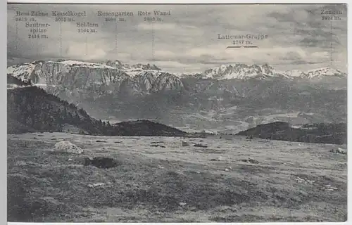 (22541) AK Ritten, Südtirol, Panorama von der Schön, vor 1945