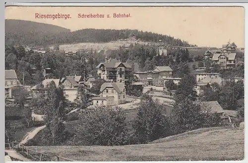 (22492) AK Schreiberhau, Szklarska Poreba, Ortsansicht 1911