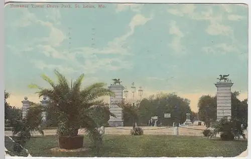 (22484) AK St. Louis, Missouri, Tower Grove Park, Eingang 1914