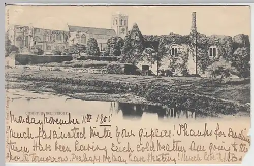 (22462) AK Christchurch, Dorset, Christchurch Priory 1901
