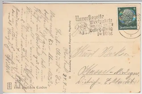 (22411) Foto AK Warnemünde, Strandpromenade 1938