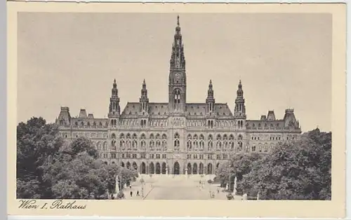 (22350) AK Wien, Rathaus, vor 1945