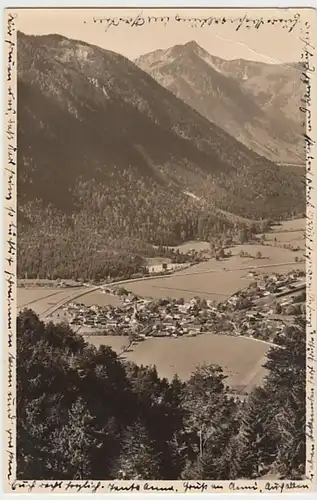 (22295) Foto AK Bayrischzell, Panorama, Aiplspitz 1939