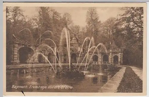 (22264) AK Bayreuth, Eremitage, Untere Grotte 1926