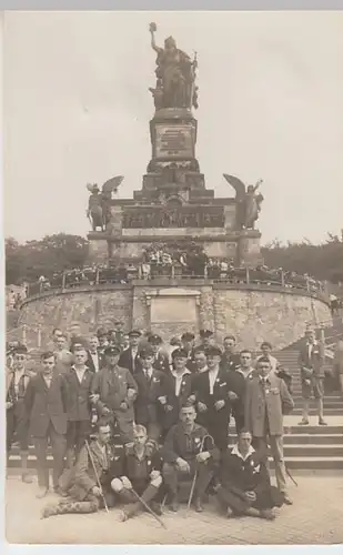 (22222) Foto AK Rüdesheim am Rhein, Nationaldenkmal, vor 1945