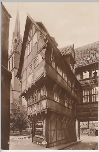 (22171) Foto AK Hildesheim, Umgestülpter Zuckerhut, vor 1945
