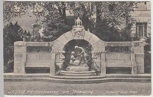 (22158) AK Leipzig, Märchenbrunnen 1928