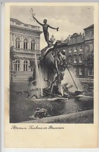 (22150) AK Bremen, Teichmann Brunnen1938