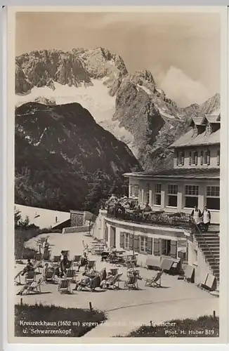 (22144) Foto AK Kreuzeckhaus, Wetterstein 1934