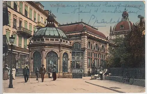 (22143) AK Wiesbaden, Kochbrunnen 1913