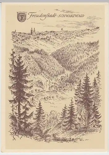 (22133) Künstler AK Ludwig Schäfer-Grohe, Freudenstadt