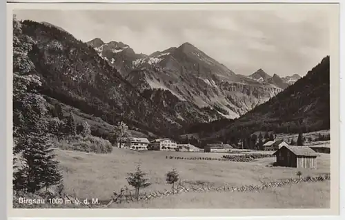 (22123) Foto AK Birgsau, Oberstdorf, Panorama, vor 1945