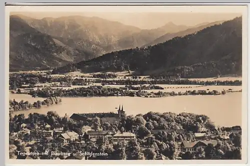 (22099) Foto AK Tegernsee, Panorama 1942