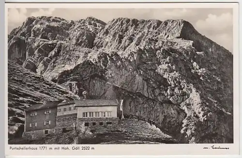 (22097) Foto AK Purtschellerhaus, Hoher Göll 1954