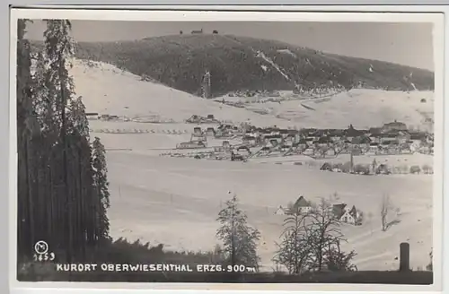 (22093) Foto AK Oberwiesenthal, Panorama, vor 1945