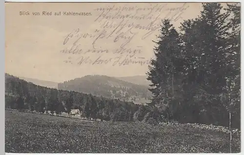 (21965) AK Kahler Wasen, Petit Ballon, Blick von Ried, Feldpost 1914