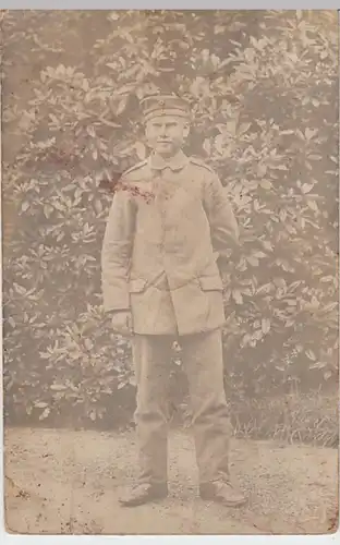 (21958) Foto AK Militaria, Soldat Paul Hinz, Belgien 1915