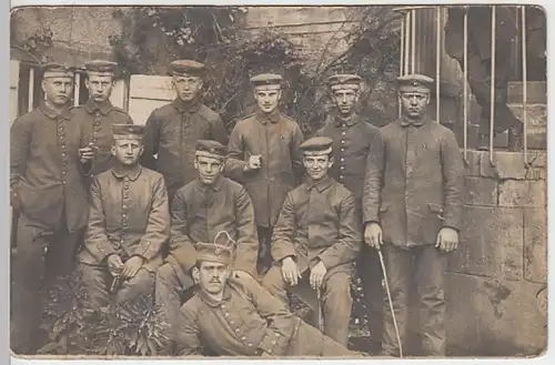 (21957) Foto AK Militaria, Soldaten, Gruppenfoto, Blany, Paul Hinz 1918