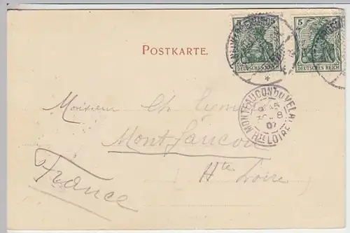 (21820) AK Neckargemünd, Bergfeste Dilsberg um 1900, gelaufen 1907
