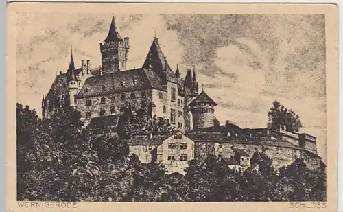 (21794) Künstler AK Wernigerode, Schloss, vor 1945
