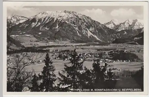 (21785) Foto AK Ruhpolding, Panorama 1938