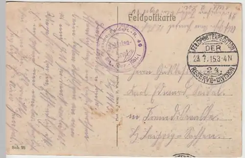 (21752) AK Sainte-Marie-a-Py, zerstörter Ort, Feldpost 1915