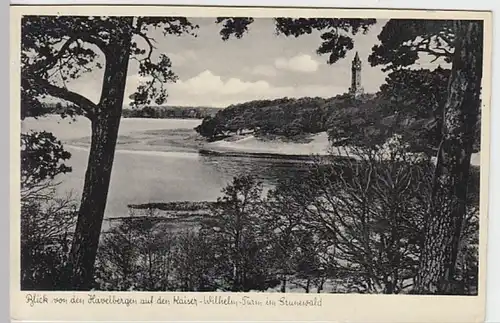 (21734) AK Berlin, Grunewald, Kaiser-Wilhelm-Turm 1952